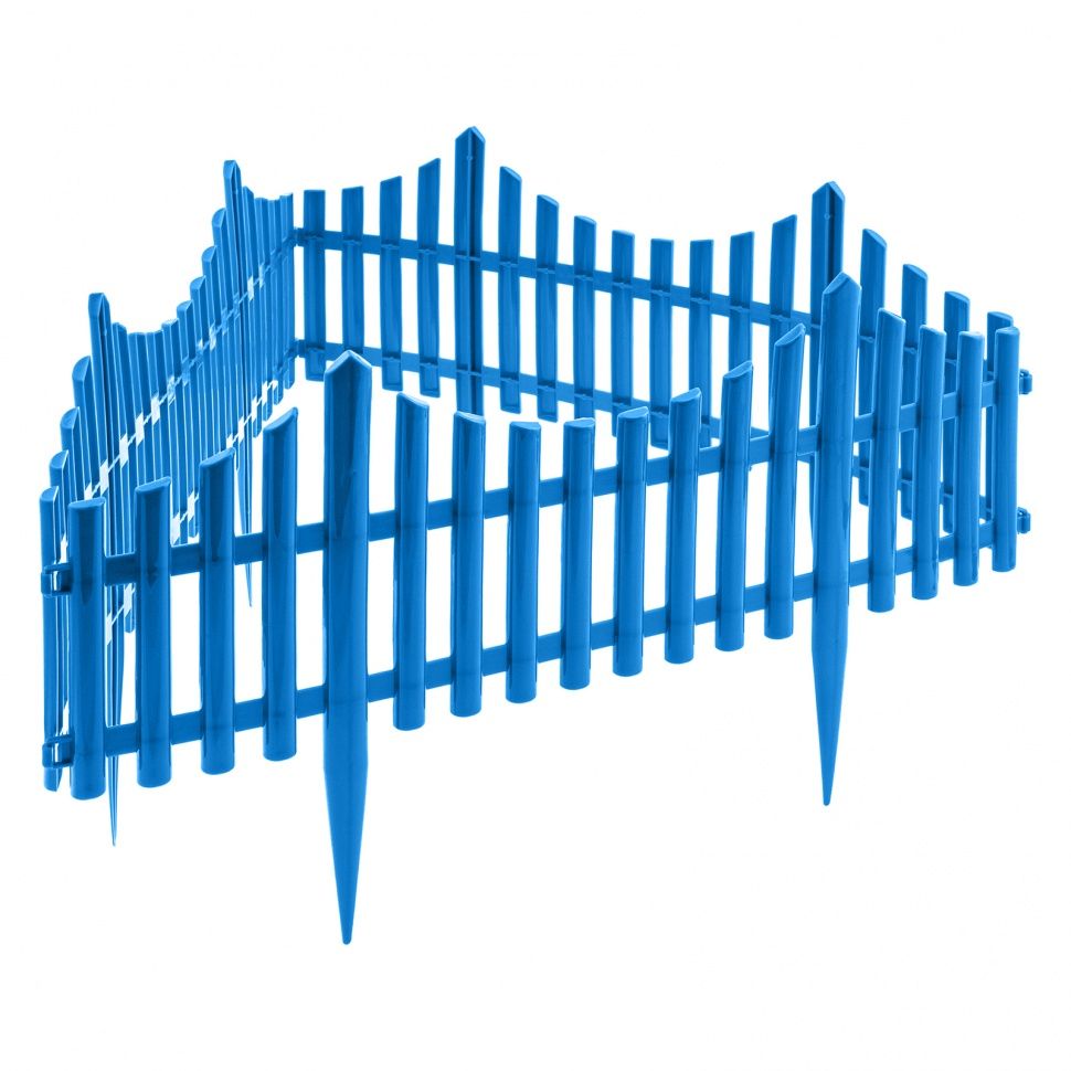 Забор декоративный "Гибкий", 24х300 см, голубой PALISAD PALISAD HOME 65019