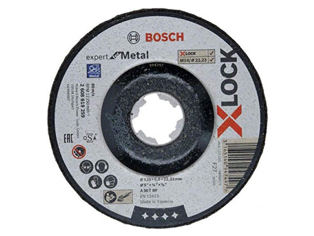 Круг отрезной 125x6.0x22.2 mm для металла X-LOCK Expert for Metal (прямой)  ...BOSCH 2608619259