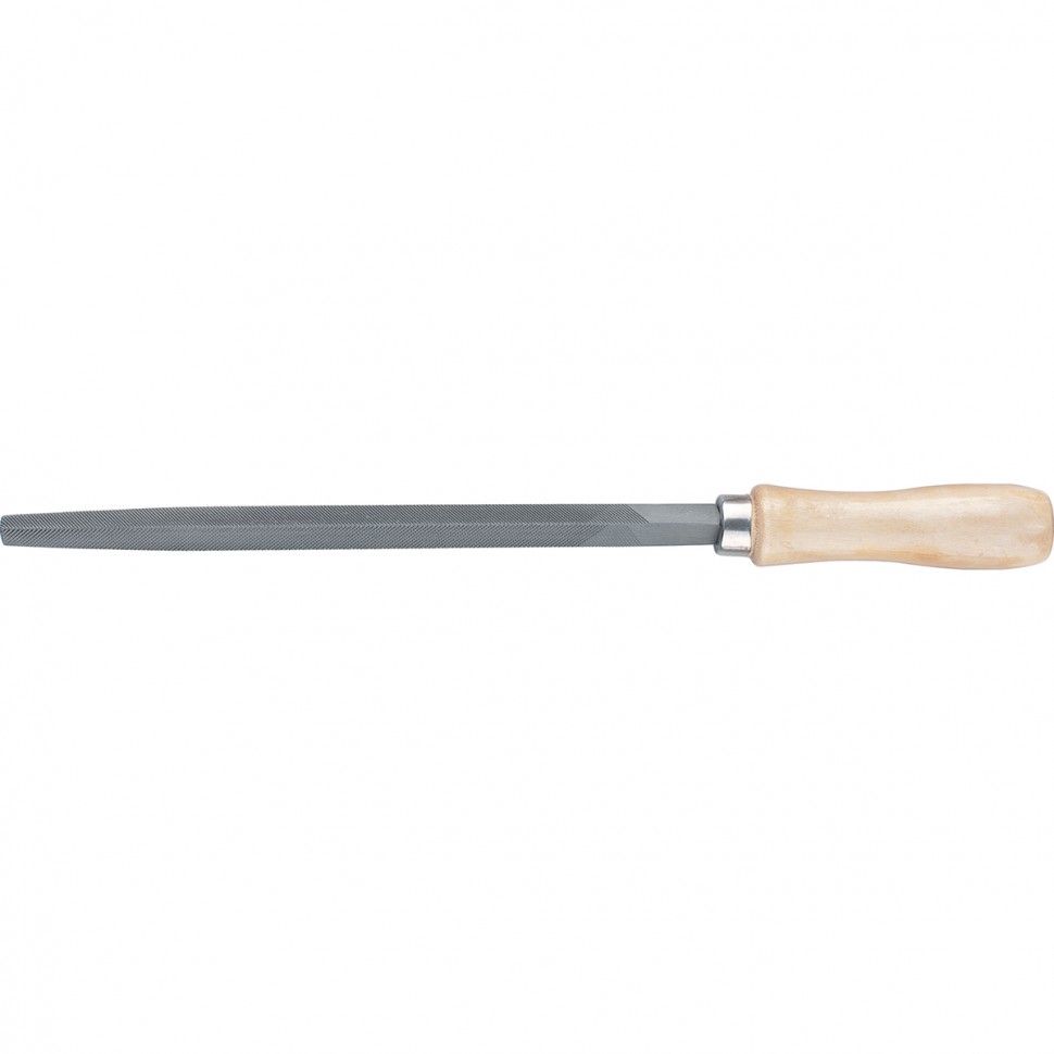 Напильник, 300 mm, трехгранный, деревянная ручка  Сибртех 16032