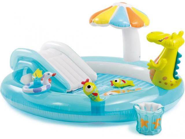 Надувной игровой центр Крокодил, 203х173х89 см (от 3 лет) INTEX 57129NP