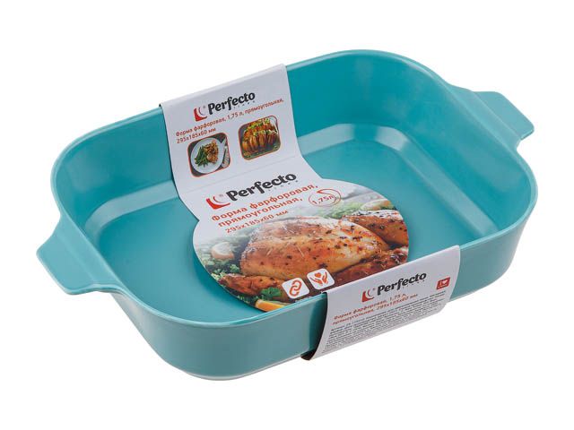 Форма фарфоровая, 1.75 л, прямоугольная, 295х185х60 мм. PERFECTO LINEA 29-175010