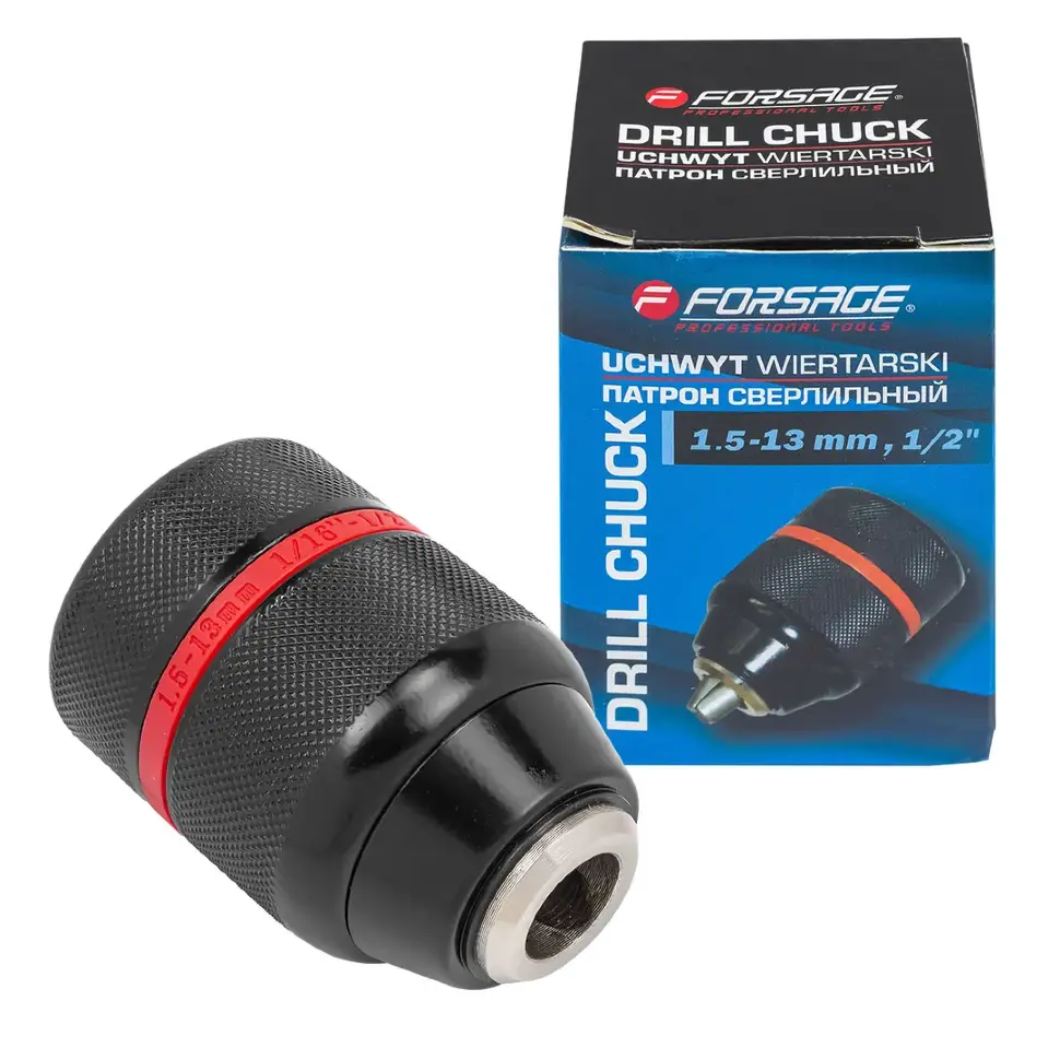 Патрон цанговый для дрели (2-13мм, 1/2")  Forsage F-G00521