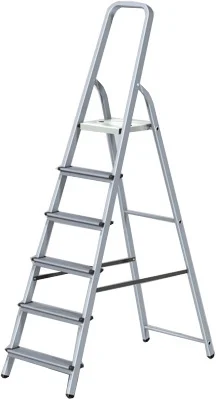 Лестница-стремянка алюминиевая 125см, 6 ступеней, 4.4кг STARTUL ST9940-06