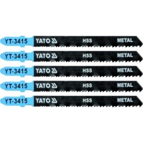 Полотна для электролобзика по металлу и Al 75x100x1.0mm 24-10TPI (5шт) YATO YT-3415