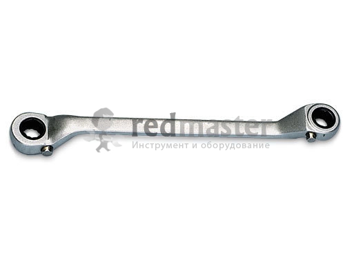 Ключ накидной трещоточный 8*9 с изгибом 15 гр.12-ти гранн  Force 8250809