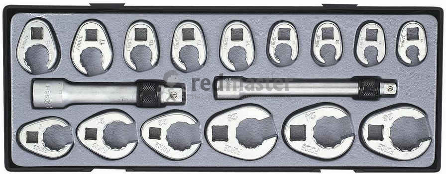 Набор ключей разрезных съемных с удлинителями  Force 5172