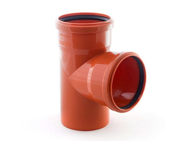 Тройник для наружной канализации 160/160х87  РосТурПласт 11690