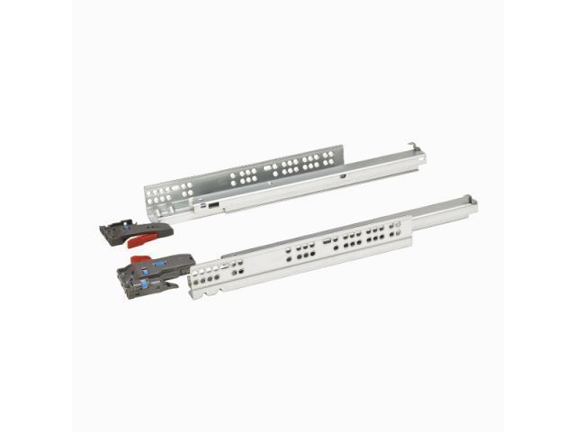 Направляющая шариковая скрытого типа 450 mm Clip-on полного выдв. с доводчиком 2 шт  STARFIX SMF-9805