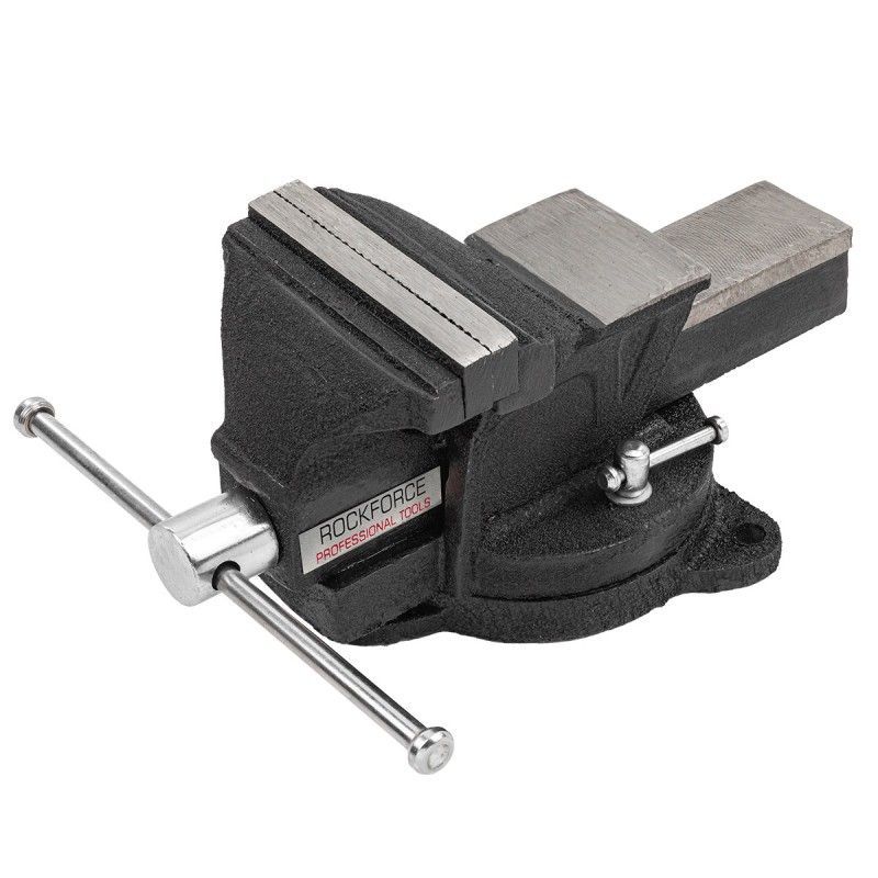Тиски стальные поворотные с наковальней 4" (100мм) RockFORCE ...Rock FORCE RF-6540104