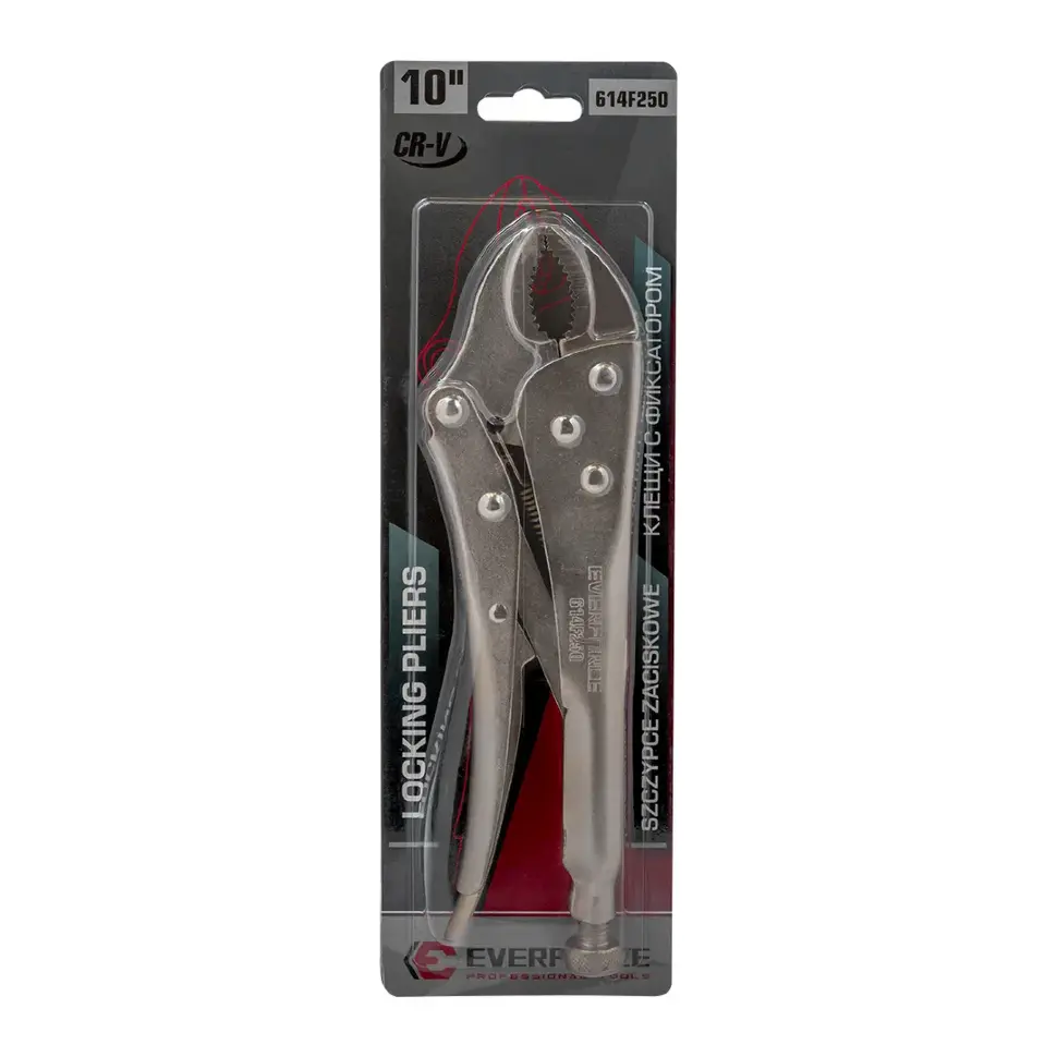Клещи с фиксатором 10"  EVERFORCE EF-614F250