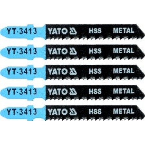 Полотна для электролобзика по металлу 50x75x1.0mm 12TPI (5шт)  YATO YT-3413