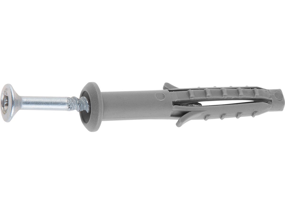Дюбель-гвоздь с усом 6х40 mm полипропилен гриб (50 шт в пласт. конт.) STARFIX SMP2-38255-50
