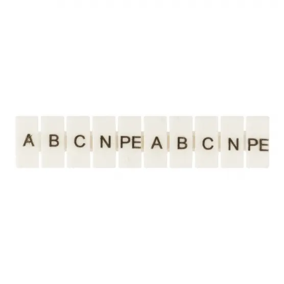 Маркеры для JXB-ST 4 с символами "A, B, C, N, PE" (100 шт.) PROxima EKF zb-st-4-A-PE