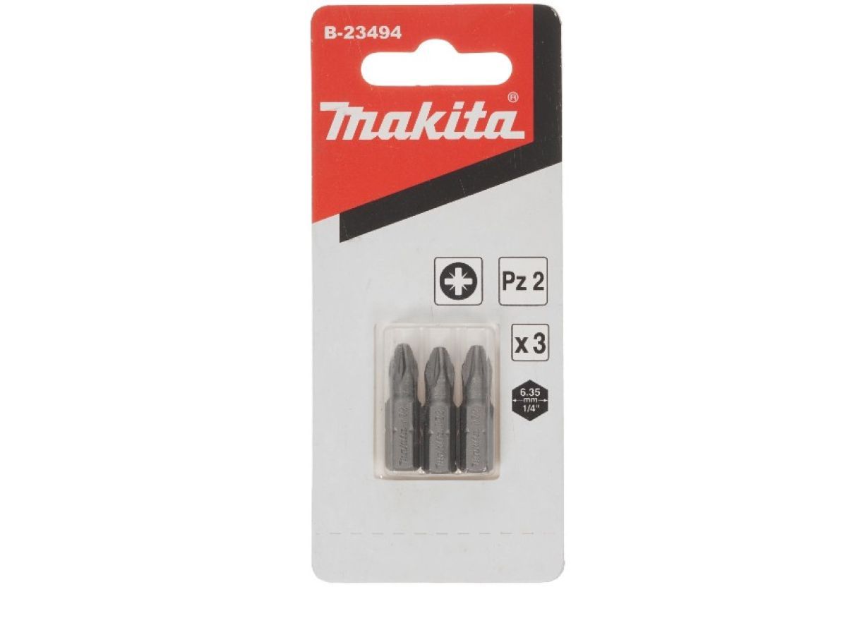 Насадка Impact Black PZ2 3 шт, 25 мм, C-form B-23494 MAKITA B-23494