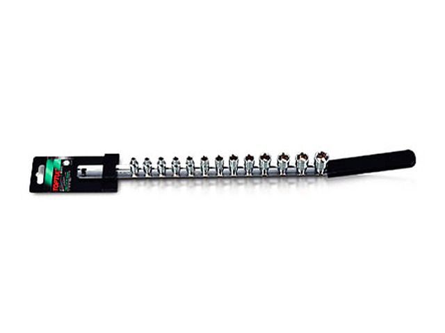 Набор головок 1/4", 4-14мм, 13шт. на подвесе 6гр.  Toptul GAAQ1308