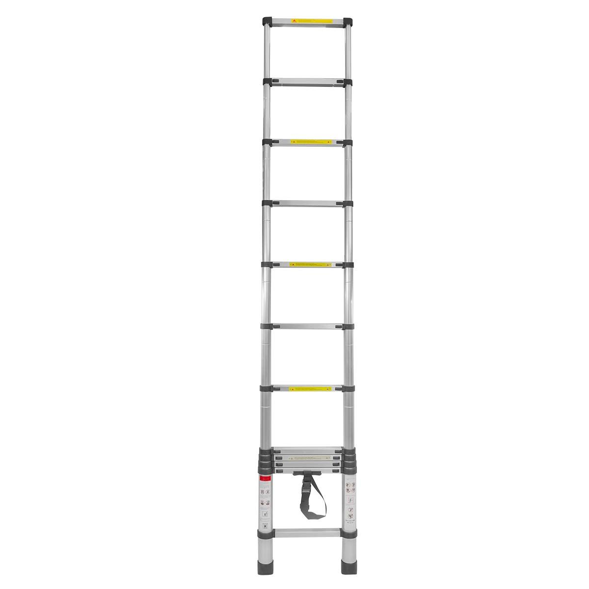 Лестница телескопическая алюм. бытовая 3.5м (12 ступ.) Forsage F-UP350