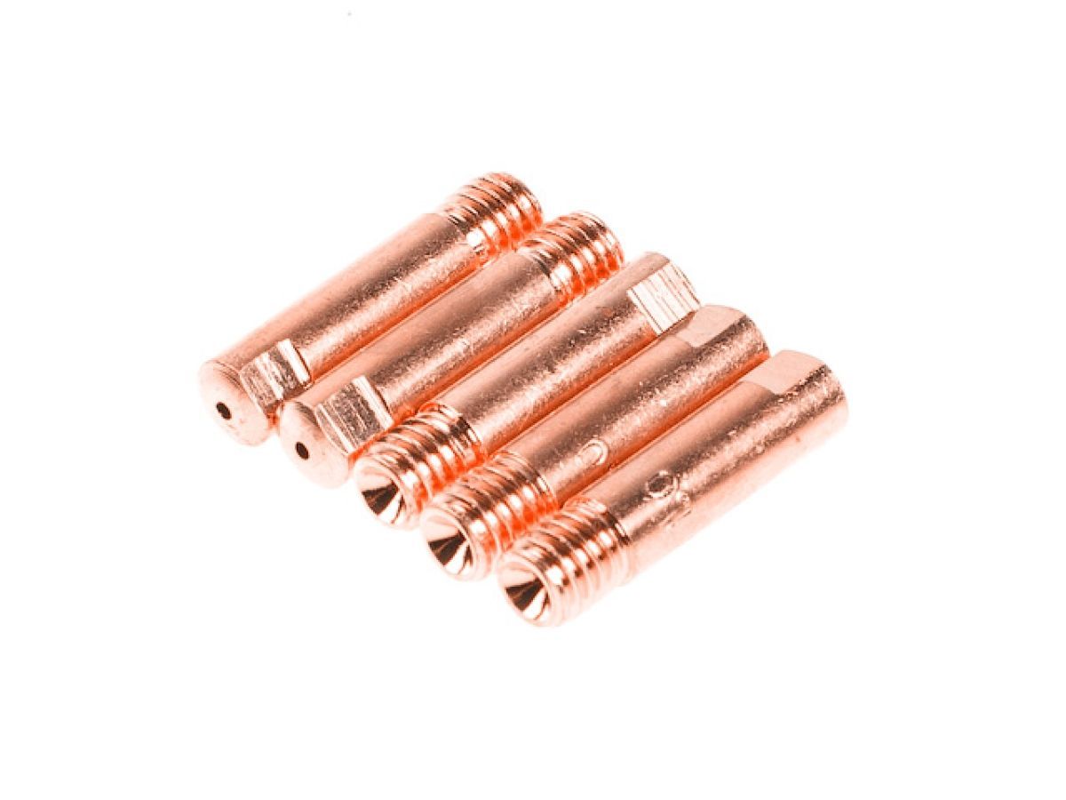 Трубка контактная D 1.0 mm M6х25 mm E-Cu с контактным наконечником (набор 5 шт) SOLARIS WA-3476