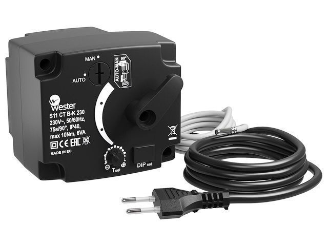 Контроллер S11 CT B-K 230VAC 230 VAC 50/60 Hz  75s/90° 10 Nm WESTER Wester 0-04-0202