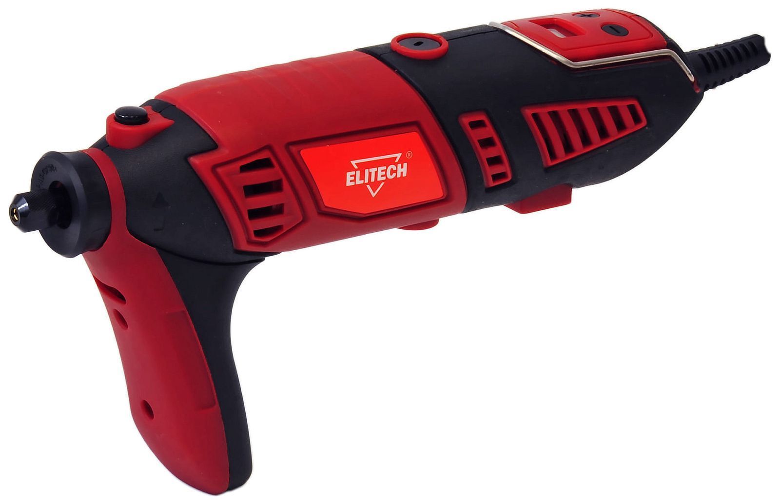 Шлифмашина прямая (гравер) МПШ 0170Э (E2213.039.01) сетевая (170Вт / насадки / Кейс) ELITECH 204511