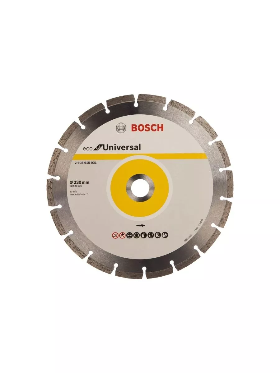 Алмазный круг 230х22,23 мм ECO Universal, BOSCH 2.608.615.031