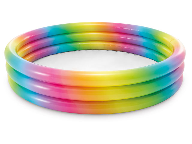 Надувной детский бассейн Rainbow Ombre, 147х33 см (от 2 лет)  INTEX 58439NP