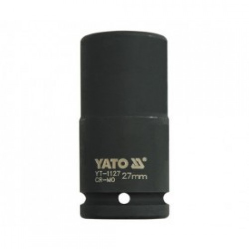 Головка торцевая ударная 3/4" 6гр. 27mm L90mm CrMo  YATO YT-1127