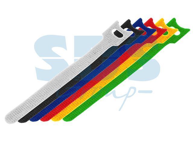 Набор хомутов многоразовых на липучке 150 x 12 mm, цветная (упак. 12 шт)  ...REXANT 07-7150