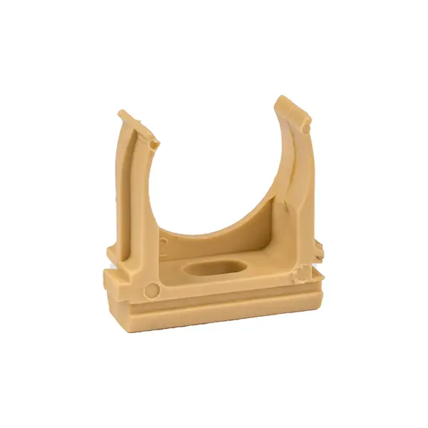 Крепеж-клипса d25 мм (10 шт) светлое дерево-Plast EKF derj-z-25w