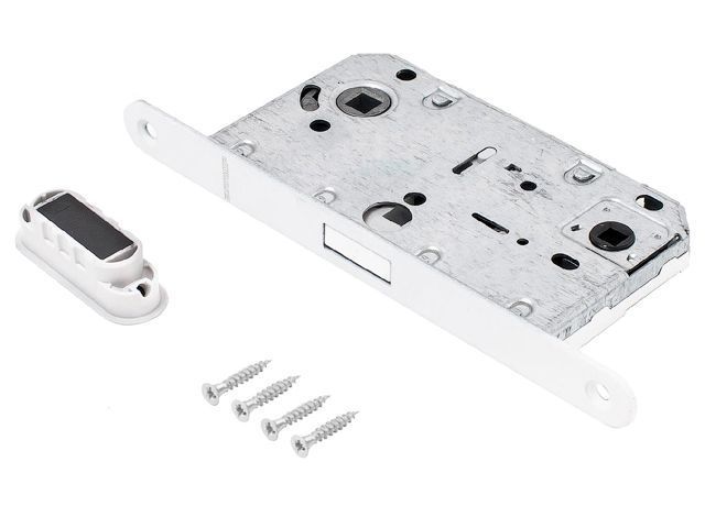 Защелка врезная межк. ML 96WC-50 W белая  под фикс. магн. под фикс. АЛЛЮР УЗК 14132