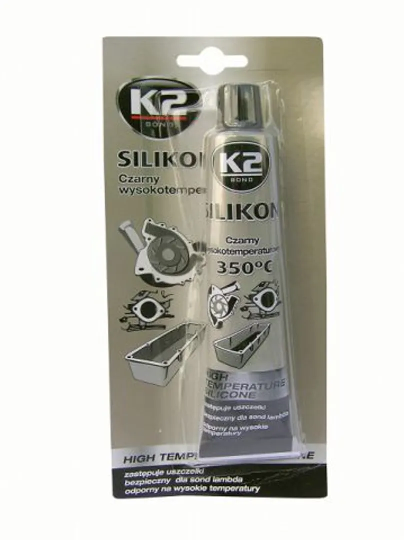 Высокотемпературный гермет черный 85гр  K2 Sil 350С-Black(B210)