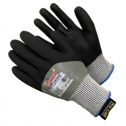 Перчатки противопорезные усиленные нитриловые  (р. 10 (XL))  No-Cut Arthur  GWARD No-Cut-FC5C-XL