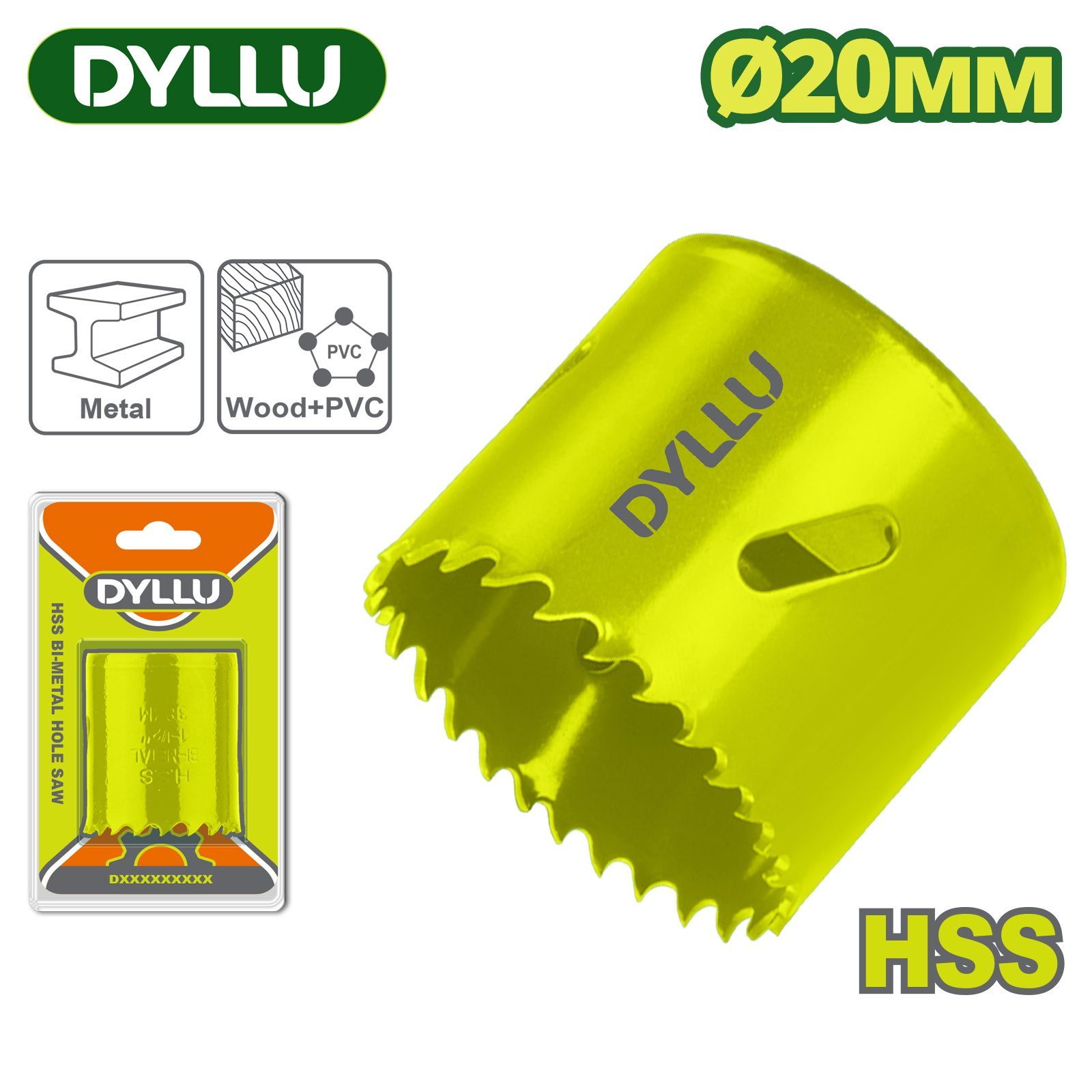 Коронка биметаллическая 20 мм  DYLLU DTKJ1420