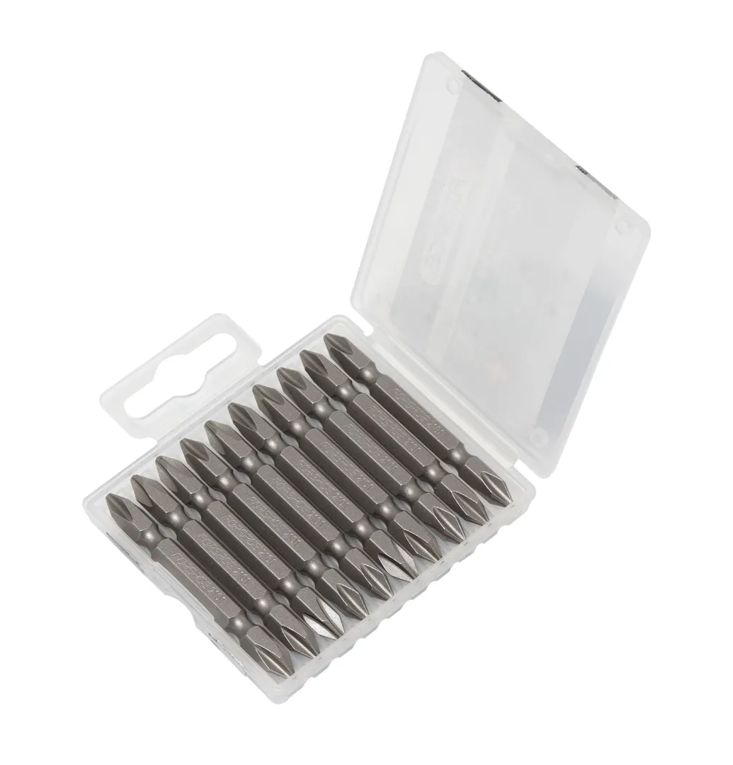 Набор бит 10пр, 1/4", PH, в пластиковом футляре Forsage F-2101