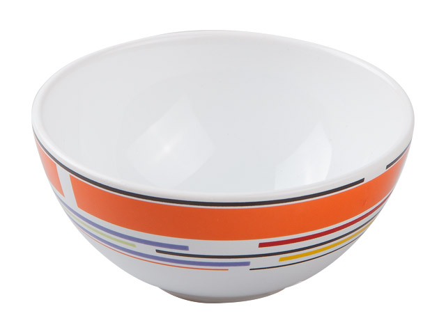 Салатник керамический, 123 mm, круглый, серия Самсун, оранжевая полоска  ...PERFECTO LINEA 18-985200