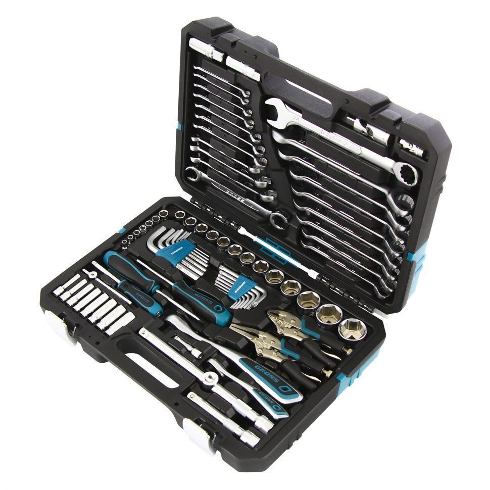 Набор инструментов, 1/4", 1/2", CrV, 120 зубьев, 78 предметов Gross 14148