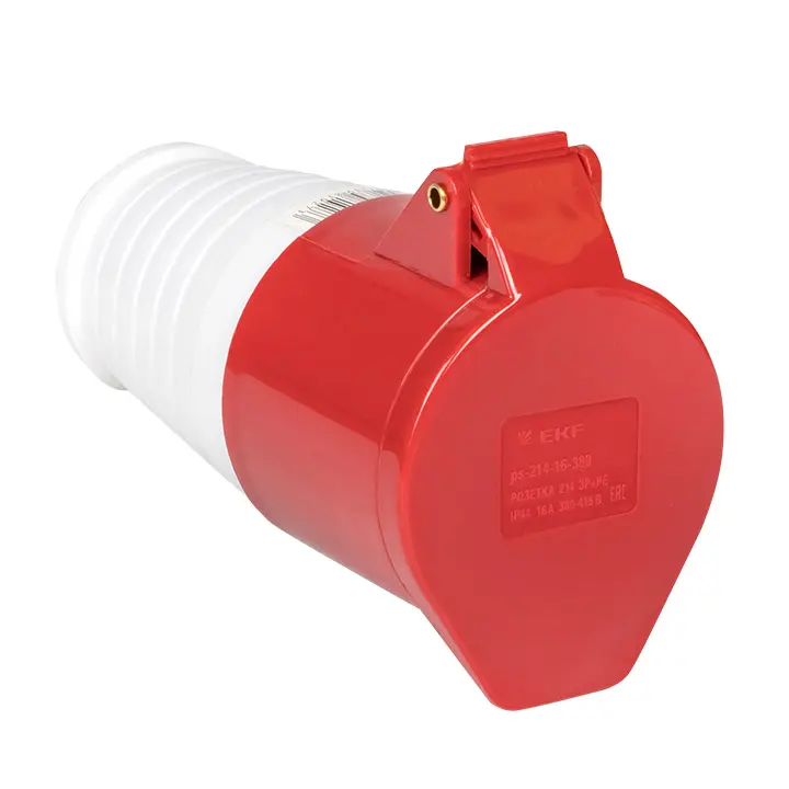 Розетка переносная 214 3Р+РЕ 16А 380В IP44 PROximaEKF ps-214-16-380