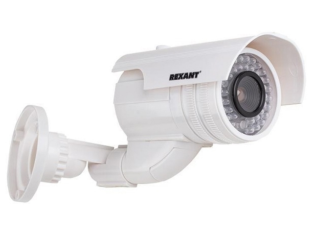 Муляж камеры уличной, цилиндрическая (белая)  REXANT 45-0240