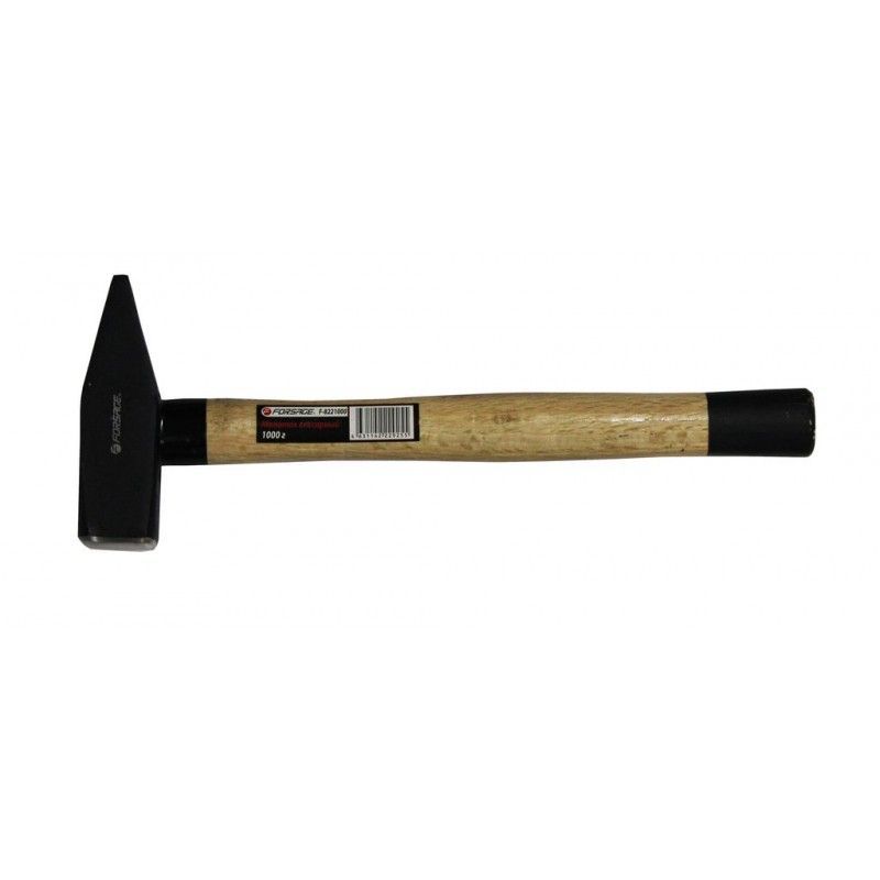 Молоток слесарный с деревянной ручкой и пластиковой защитой у основания (400г)  ...Forsage F-822400
