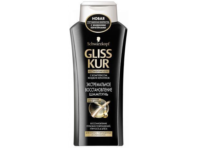 Шампунь для волос Экстремальное восстановление 400 мл GLISS KUR 