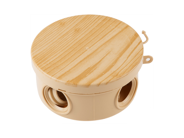 Коробка распаячная, ОП 85х40мм, сосна, 4 мембранных вводов, IP54,  ...ЮПИТЕР JP7113-08