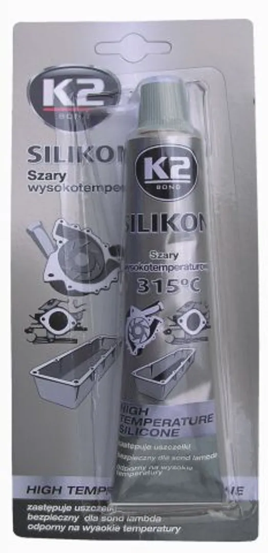 Высокотемпературный гермет серый 85гр  K2 Sil 350С-Grey(B250)