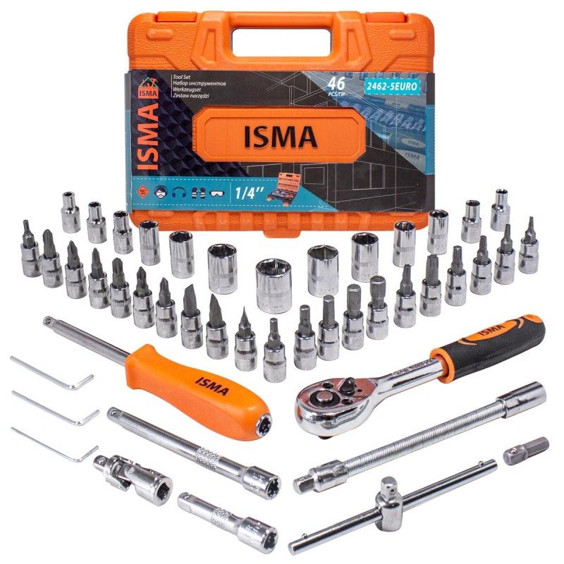 Набор инструментов 46пр  ISMA ISMA-2462-5 EURO