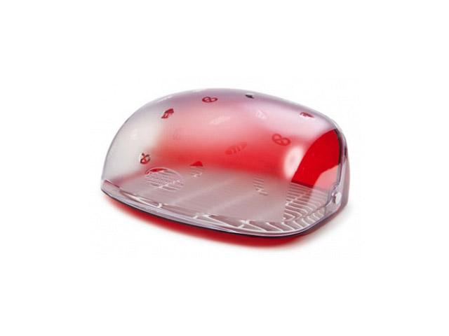Хлебница Berossi, красный полупрозрачный (300х363х170 mm)  BEROSSI ИК04112000