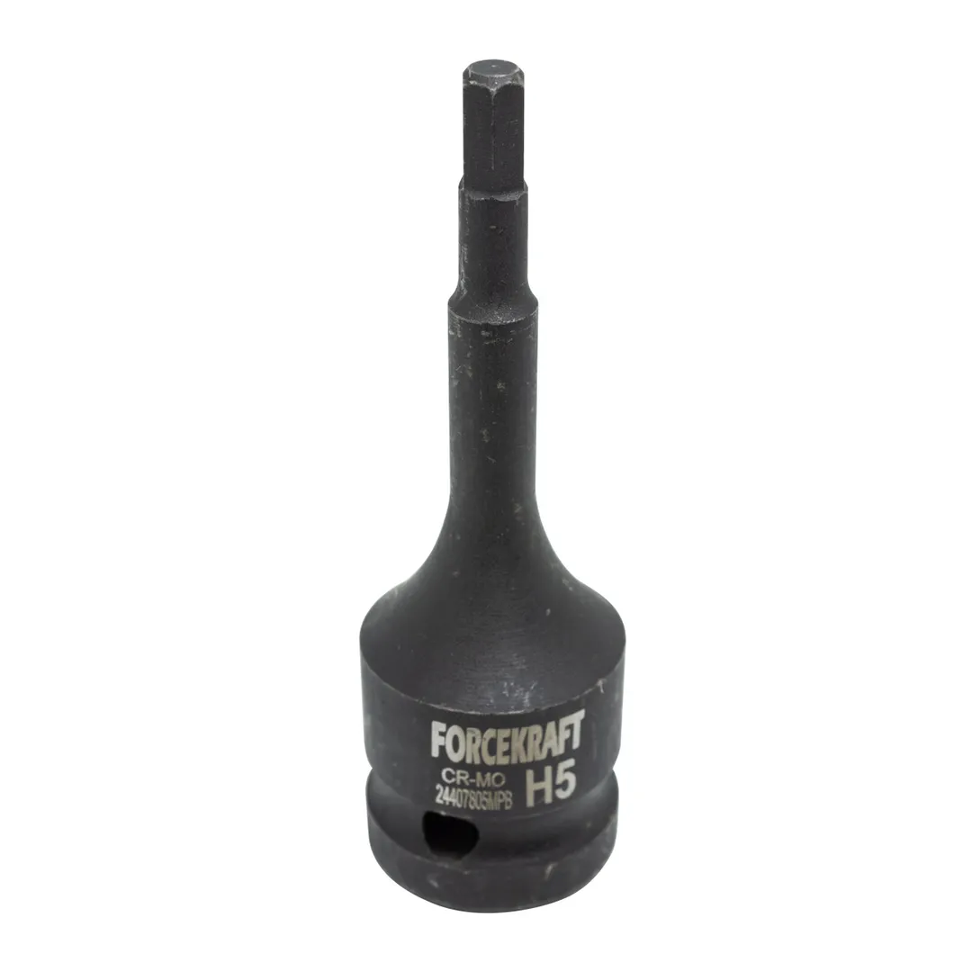 Головка-бита 6-гранная ударная 5мм,1/2" FORCEKRAFT FK-24407805MPB
