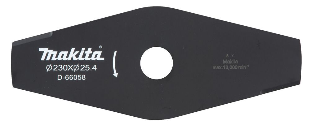 Нож к EBH341U/EM4351UH/EM3400U/DUR369A/L (2-х лопастной, 255х25,4 мм)  MAKITA D-66064