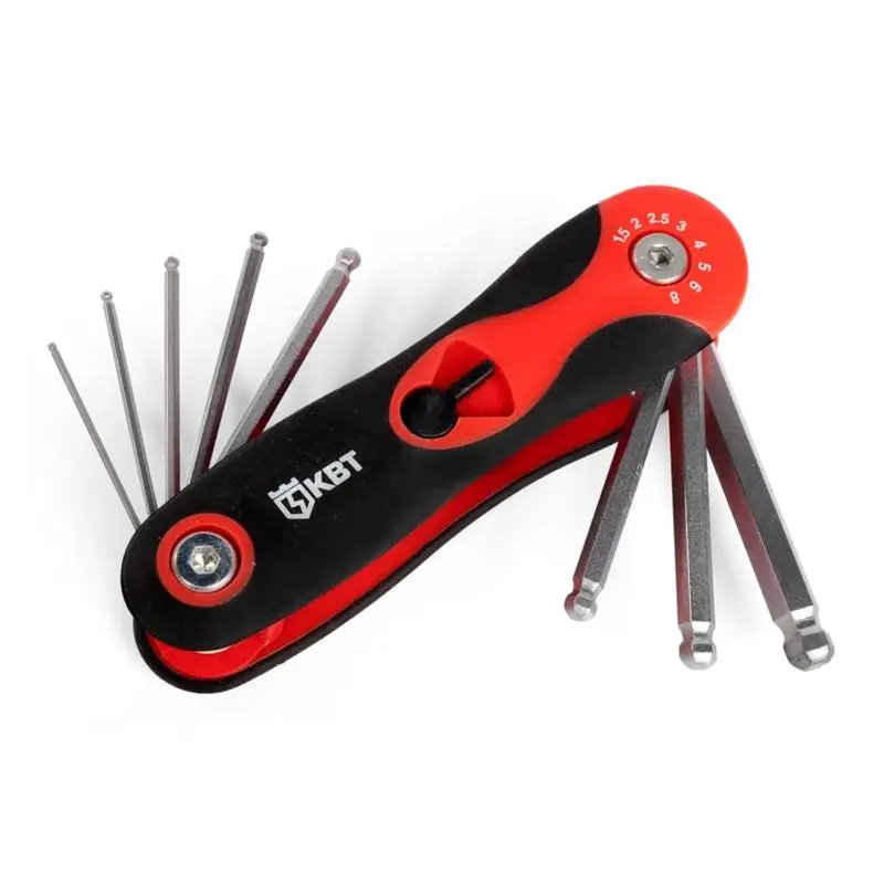 Набор шестигранных ключей с шаром НТК-Ш-08 серия KBT-PROFESSIONAL (КВТ) КВТ 80957
