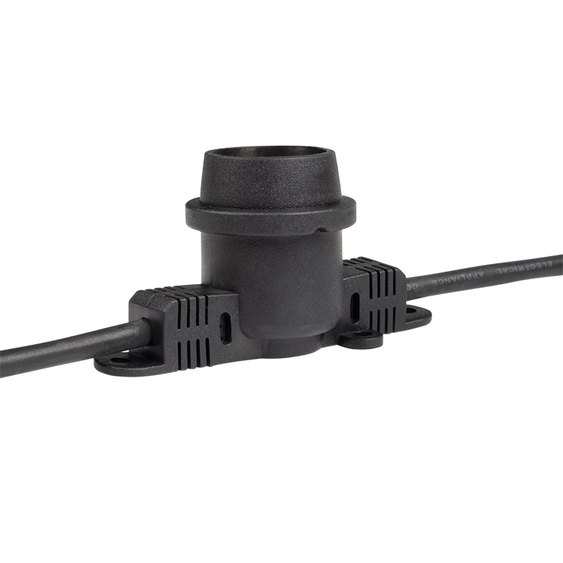 Гирлянда для освещения PBL-S20/L06+1,5 Black, E27, IP65 (На 20 ламп E27) JAZZWAY 5040540