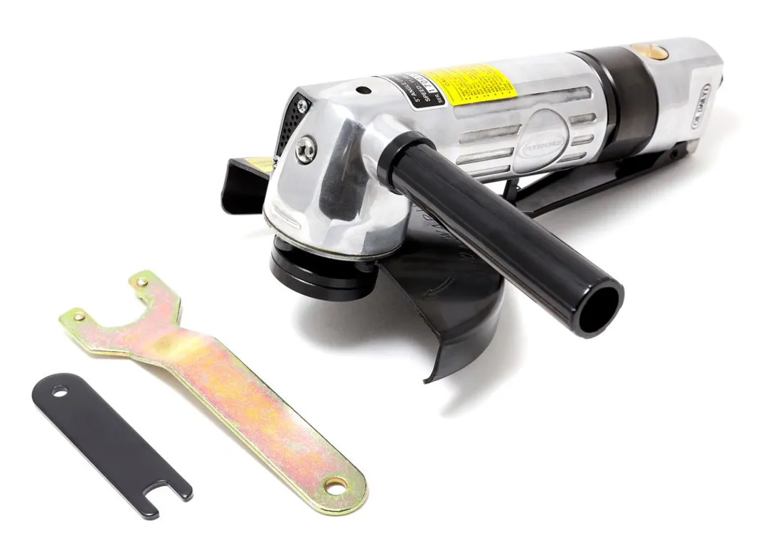 Пневмоотрезная машинка угловая 5''(12000 об/мин, 170л/мин, L-224мм, посадочная резьба М10х1.5) RockF...Rock FORCE RF-82601