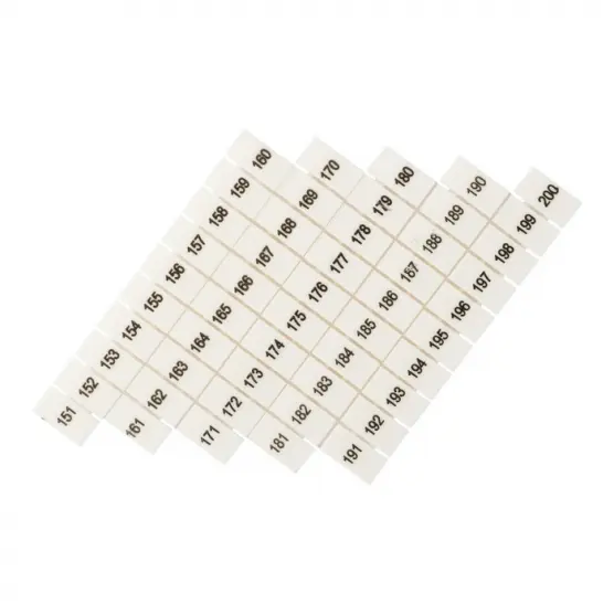 Маркеры для JXB-ST 4 с нумерацией 150-200 (100 шт.) PROxima EKF zb-st-4-150-200