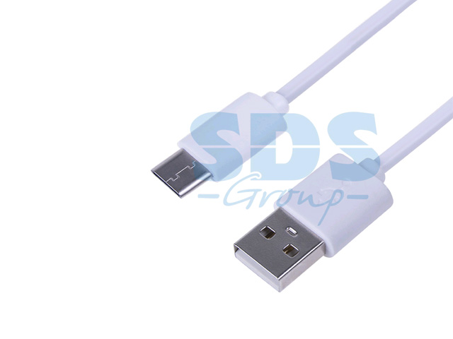 Шнур USB 3.1 type C (male)-USB 2.0 (male) 1 м белый  REXANT 18-1881-1